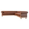 104" PU Leather Corner Sectional Sofa with Tufted Backrest & Birch Legs - 4 of 4