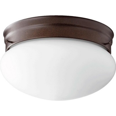 Quorum Lighting 2 - Light Flush Mount in  Oiled Bronze