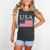 Simply Sage Market USA Flag Solid Garment Dyed Tank - 2 of 3