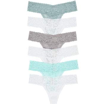 Felina Women's Organic Cotton Bikini Underwear For Women - (6-pack) (pale  Orchid, Large) : Target