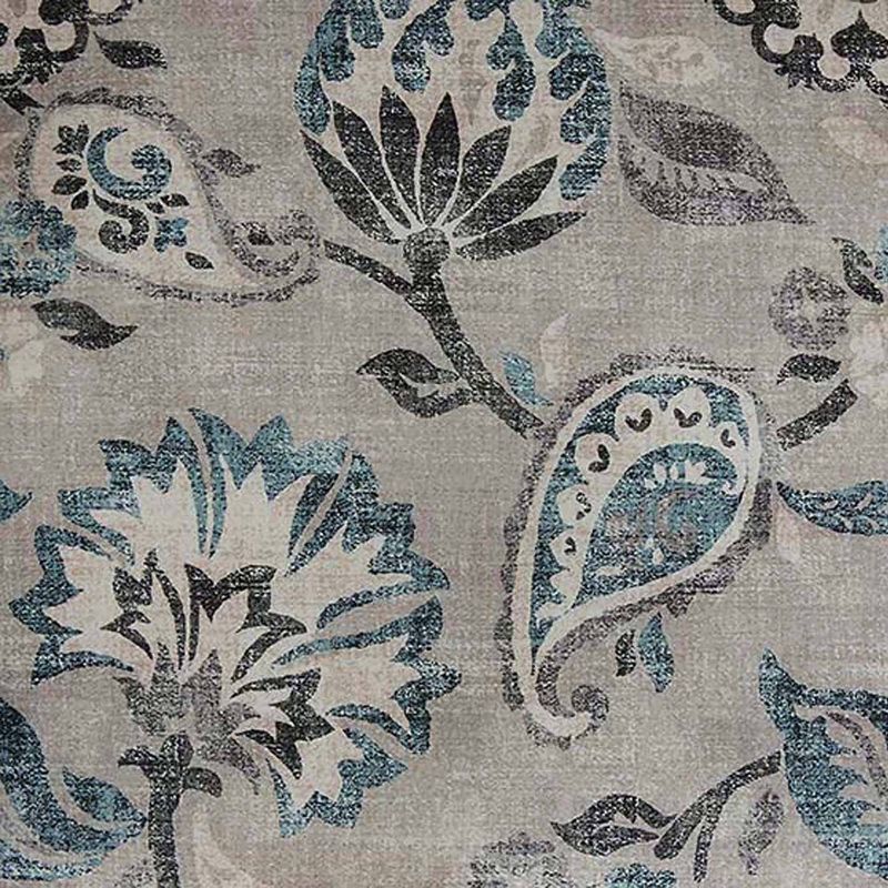 Breighton Home Madison Storage Ottoman Gray Flora Fabric, 5 of 6