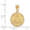 Black Bow Jewelry 14k Yellow Gold Plated Sterling Silver Pittsburgh Panthers NCAA Medium Pendant - 2 of 3