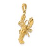 Black Bow Jewelry 14k Yellow Gold Large Lobster Pendant - 4 of 4