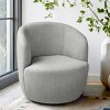 Bella Armrest 360° Swivel Nursery Chair,27'' Seat Width Contemporary Upholstered Velvet Swivel Chair-Maison Boucle - 3 of 4
