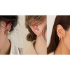 Gold Chunky Hoop Earrings Set for Women, 14K Gold Plated Twisted Huggie Hoop Earring Thick Open Lightweight Chunky Hoop - 4 of 4
