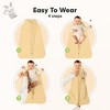 2-Pack Snooze Baby Sleep Sacks, Organic Cotton Wearable Blanket, Soft  Toddler Sleeping Bag, Smooth Zipper - 3 of 4