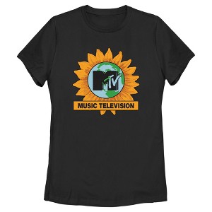 Women's MTV Earth Day Sunflower Logo T-Shirt - 1 of 4