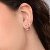 Gold Earrings for Women, 14k Gold Plated Dangle Huggie Earrings for Women Trendy Dainty Gold Hoop Earring Stacks Pearl Chain Drop Cartilage - 4 of 4