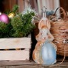 Inge Glas 4.5 Inch Easter Bunny Ornament Rabbit Egg Tree Ornaments - 2 of 3