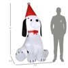 SEVOBAL Inflatable Holiday Decorations Christmas Inflatables Decoration low Up Outdoor Holiday Decor for Xmas Party Garden Lawn, White, 42"*42"*72" - 4 of 4