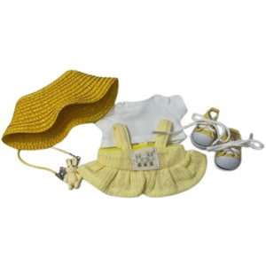 Doll Clothes Superstore Sunny Yellow Bunny Dress with Accessories for 17.5 cm Labubu Dolls - 1 of 4