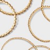 Amber Crystal Stretch Bracelet Set 6pc - A New Day™ Gold - 3 of 3