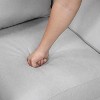 Modern Contemporary Upholstered Sofa Gray Plush Seat Comfort Durable Solid Wood Living Room Furniture 3-Seater Couch 1pc - 4 of 4