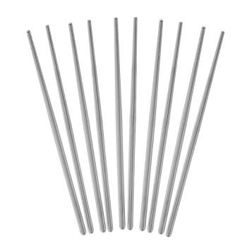 Joyce Chen Reusable Stainless Steel Metal Chopsticks Set, 5 Pair Set