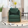 Grungis Swivel Accent Chair with Comfortable Foam Cushion,Comfy Swivel Barrel Chair,Club Chair for Bedroom,Reading Room - 2 of 4