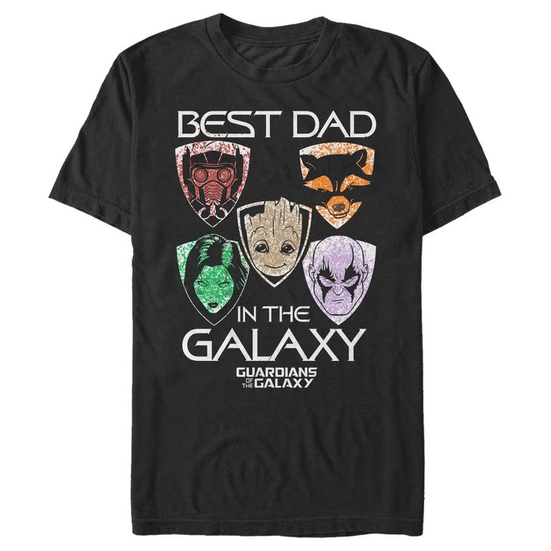 Men's Marvel Guardians Best Dad Father's Day T-Shirt, 1 of 5
