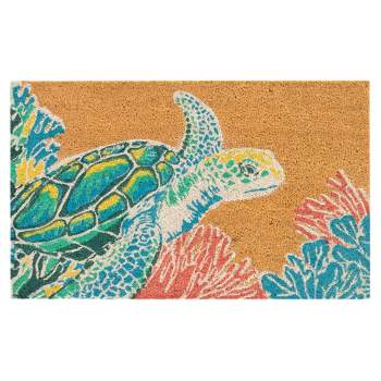 Liora Manne Frontporch Two Cute Toucans Indoor/Outdoor Rug Neutral 1'8 x 2'6