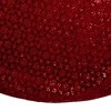 Kurt Adler 72-Inch Burgundy Sequin With Metallic Cord Tree Skirt - 4 of 4
