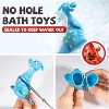 Dinosaur Bath Toys for Toddlers, No-Hole Bathtub and Pool Water Play Set - 2 of 4