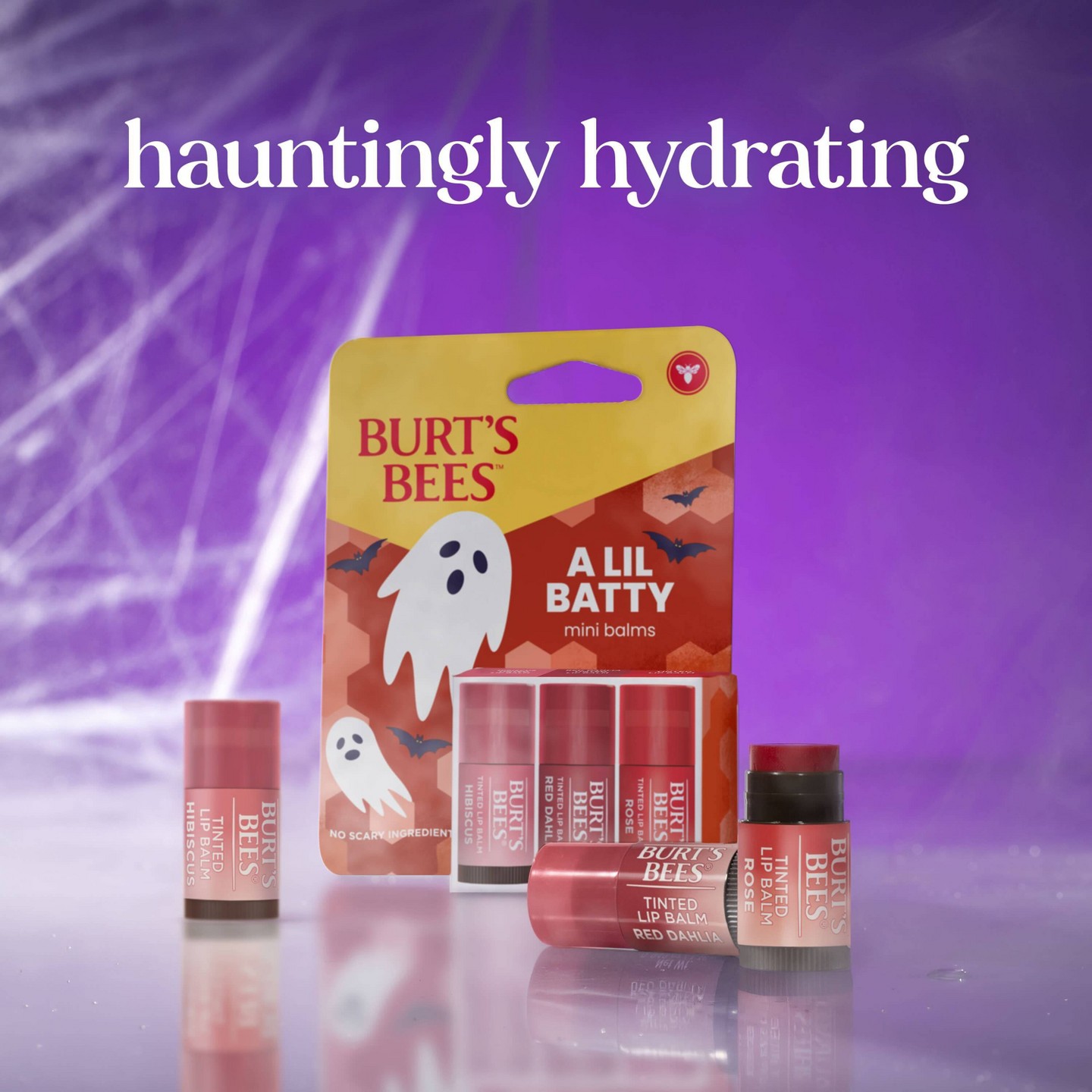 Набор оттеночных бальзамов для губ Burt's Bees Halloween, 3 шт. — фото 3