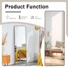 Vynxaria 65"×23.2" Aluminum alloy metal frame wall-mounted full-length mirror for porch,bathroom vanity mirror,floor-to-ceiling mirror,Gold - 4 of 4
