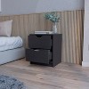 Vynxaria 2-Drawer Nightstand - Ample Top Space, Smooth Pull-Out Drawers, Ergonomic Design for Bedroom Organization - 3 of 4