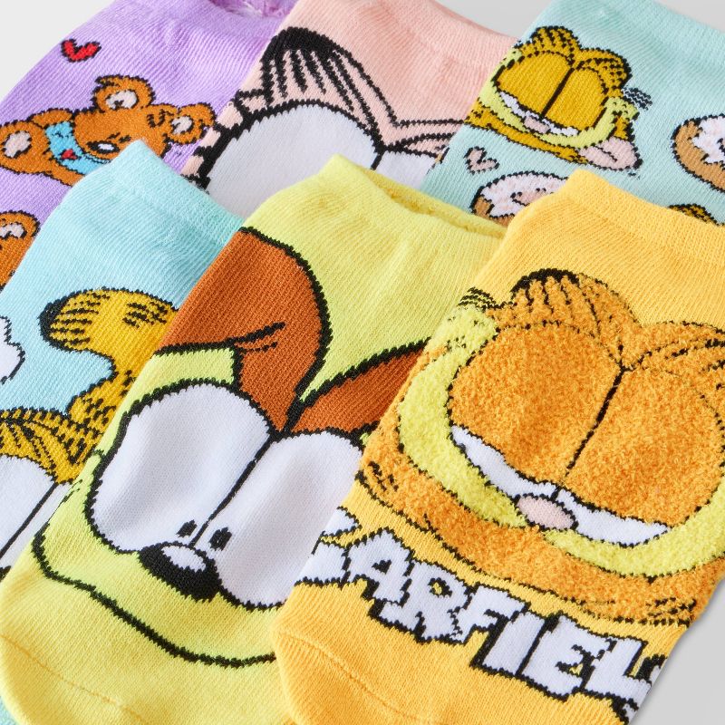 Women&#39;s Garfield 6pk Low Cut Socks - Assorted Color 4-10, 3 of 4