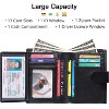 Men's Wallet Genuine Leather Bifold RFID Blocking Wallets for Men Credit Card Holder with Coin Pocket,Black - 2 of 4