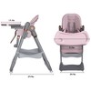 Dronkon Adjustable Baby High Chair 0-6 Years,Pink - 3 of 4