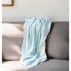 47" X 60"  Cotton Woven Turkish Towel Throw Blanket with Fringe - 2 of 4