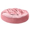 FurHaven Velvet Waves Faux Fur And Velvet Hooded Donut - 2 of 4