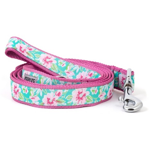 Floral Leather Collar & Leash