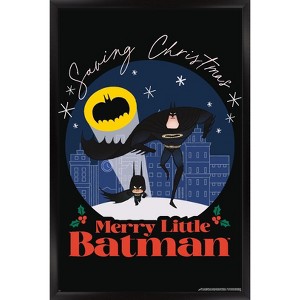 Trends International DC Merry Little Batman - Saving Christmas Framed Wall Poster Prints - 1 of 4