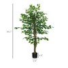 NicBex Artificial Tree 5FT Artificial  Ficus Trees with Pot Natural Wood Trunk, Room Decor for Home Office Foyer Porch - 3 of 4