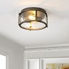 Tiller 2 Light 13.5" Flush Mount - FLU4048 - Antique Silver - Safavieh - 4 of 4
