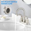 LunaLulink 2-Handle Bathroom Sink Faucet with Pop-up Drain Brushed Nickel - 2 of 4