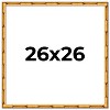 PosterPalooza | 26x26 Bamboo Picture Frame, UV Acrylic, 4 Finishes - Brown, Black, Gold, and Natural - 2 of 4