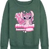 Women's - Lilo and Stitch - Y2K Angel -Women's French Terry Long Sleeve Shirt Lightweight French Terry Wide Neck Long Sleeve Shirt - 2 of 4