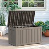 Wooakway 230 Gallon Waterproof All-Weather Storage Box Deck Box Indoor and Outdoor Use - 3 of 4