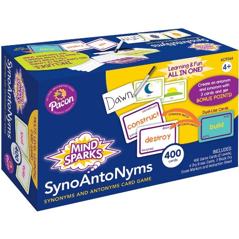 Mind Sparks Synoantonyms Word Game Target