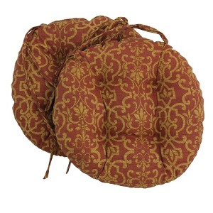 Blazing Needles, 16-inch Outdoor Spun Polyester Tufted Chair Cushion (Set of 2) - 1 of 1