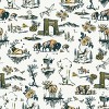 The Whiskey Ginger Yellowstone National Park Travel Pattern Shower Curtain Blue - Deny Designs - image 3 of 3