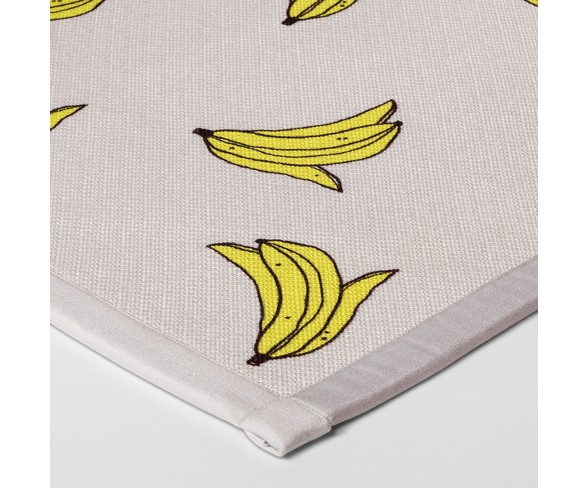 34"x20" Banana Print Rug Silver/Yellow - Room Essentials&#153;