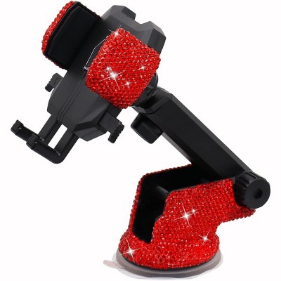 TruAIR Rhinestone Dashboard Phone Mount - Bling Car Phone Holder