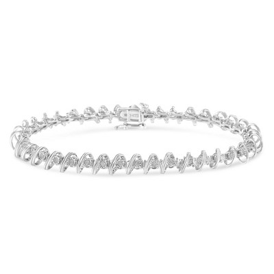 Haus of Brilliance Silver 1/2 Cttw Diamond Miracle-Set Tennis Bracelet