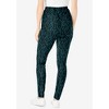 Woman Within Plus Size Stretch Cotton Printed Legging - 3 of 4