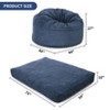 Convertible Bean Bag Chair Bed, Giant Corduroy Beanbag for Adults, Transforms from Chair to Mattress, Large Floor Sofa with Washable Cover - 3 of 4