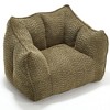 Sapphtopaz Square Bean Bag Chair with High-Resilient Foam, Cloud Couch with Wave High Back for Adults and Kids, Comfy Chair for Living Room - 4 of 4