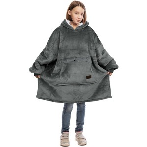Catalonia Girls' Hoodie Sweatshirt, Oversized Wearable Fleece Pullover Boys, Gift Idea for Kids - 1 of 4
