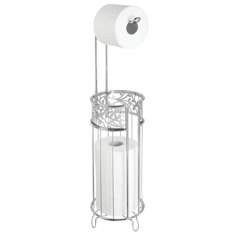 Mdesign Steel Toilet Paper Roll Storage And Dispenser For Bathroom - Chrome : Target mDesign Steel Toilet Paper Roll Storage and... 
